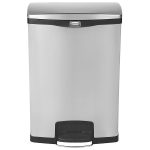 90L Foot Operated Step Bin - Stainless Steel