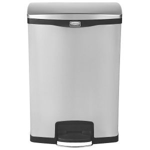 90L Foot Operated Step Bin - Stainless Steel